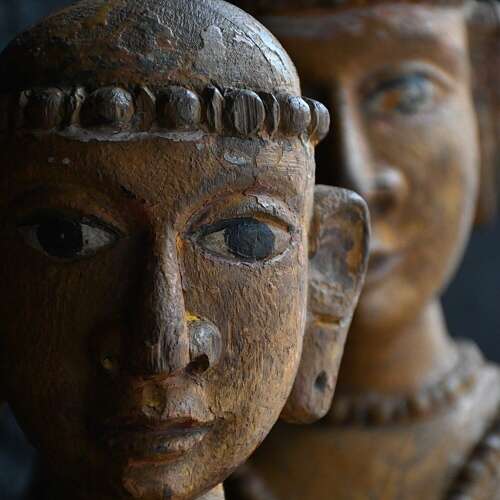 19Th Century Temple Figures