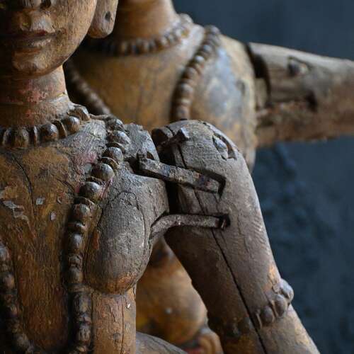 19Th Century Temple Figures