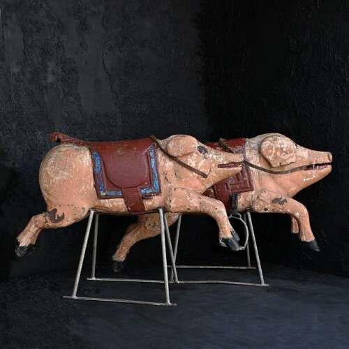 Limonaire Carousel Pigs