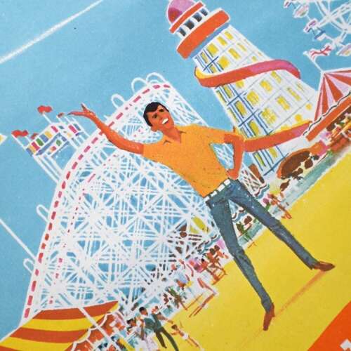Coney Beach Lithograph