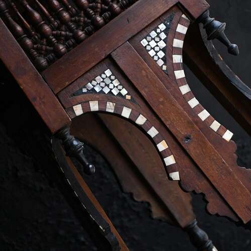 Inlaid Syrian Plant Stand