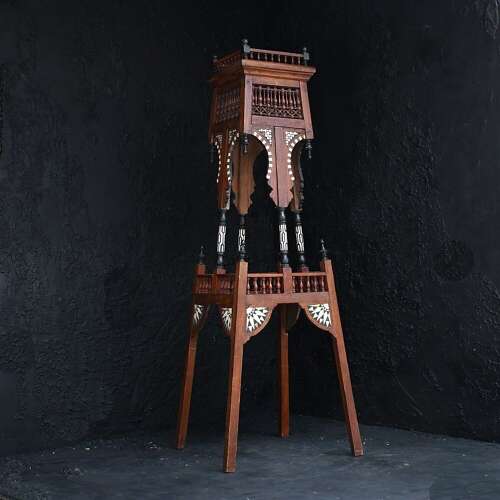 Inlaid Syrian Plant Stand