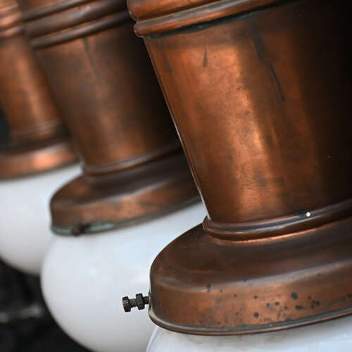 English copper lanterns